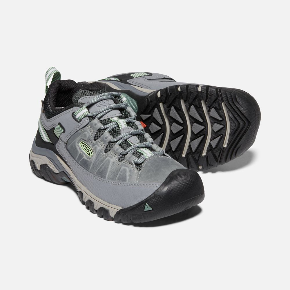 Keen Outdoor Ayakkabı Kadın Gri/Siyah - Targhee Iii Waterproof - Türkiye MCPJ68197